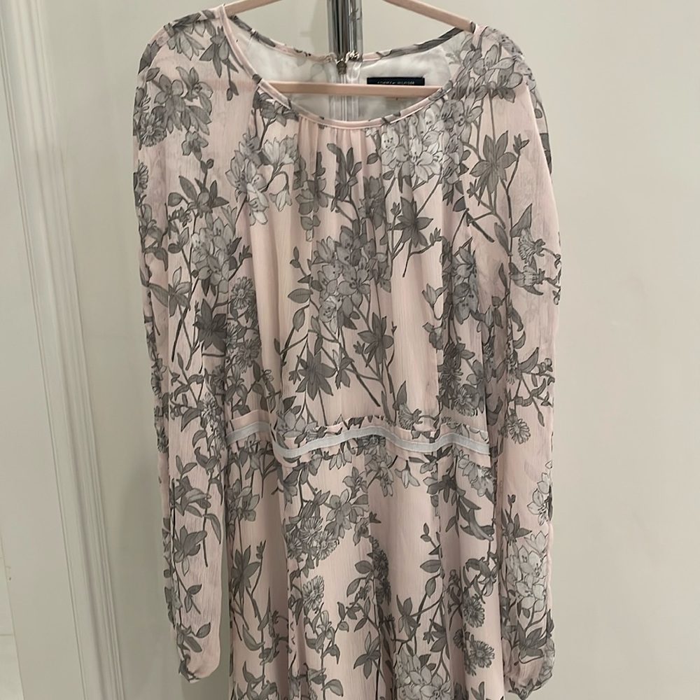 Tommy Hilfiger Pink and grey floral dress 4
